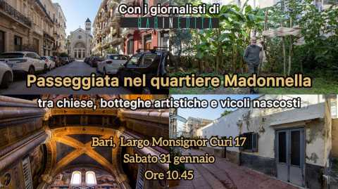 Bari, passeggiata nel rione Madonnella tra chiese, botteghe artistiche e vicoli nascosti